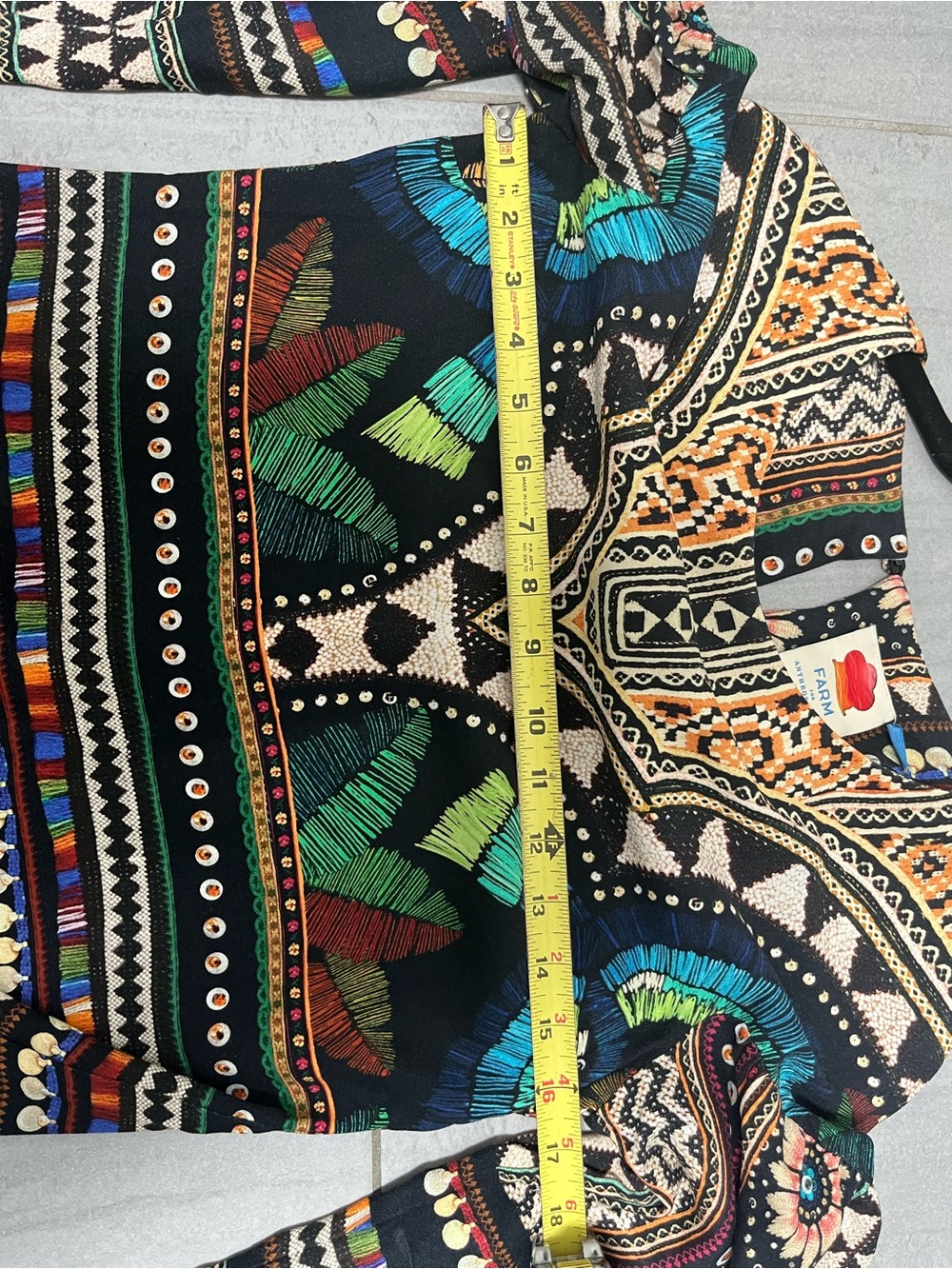FARM Rio x Anthropologie Carlotta Tunic size XS - Picture 8 of 9